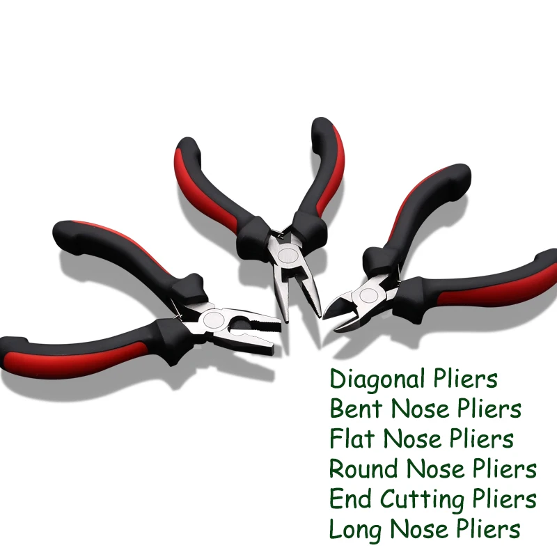 

Mini Pliers Diagonal Pliers Round Mouth Bent Long Needle Nose Cutter Handcraft Beading For DIY Small Jewelry Pliers Tools