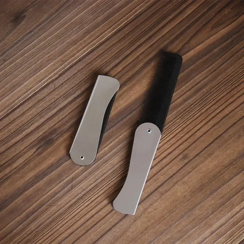 Foldable Anti-Static Pocket Steel Comb