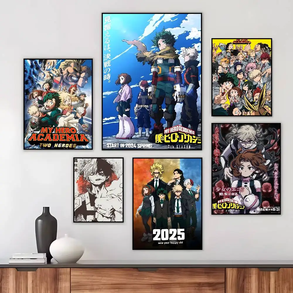 My Hero A-Academia Deku Classic Movie Poster Art HD Canvas Advanced Aesthetic Printing Paper Wall Art for Living Room Home Decor