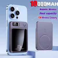 10000mAh Wireless Magnetic Power Bank 22.5W Fast Charging Portable External Battery PowerBank Adapter For iPhone Huawei Samsung
