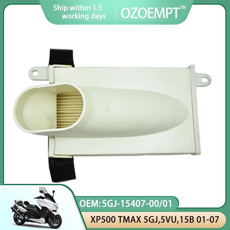 

OZOEMPT Motorcycle Air Filter Apply to XP500 TMAX Left Hand Side 5GJ,5VU,15B 01-07 OEM:5GJ-15407-00 5GJ-15407-01