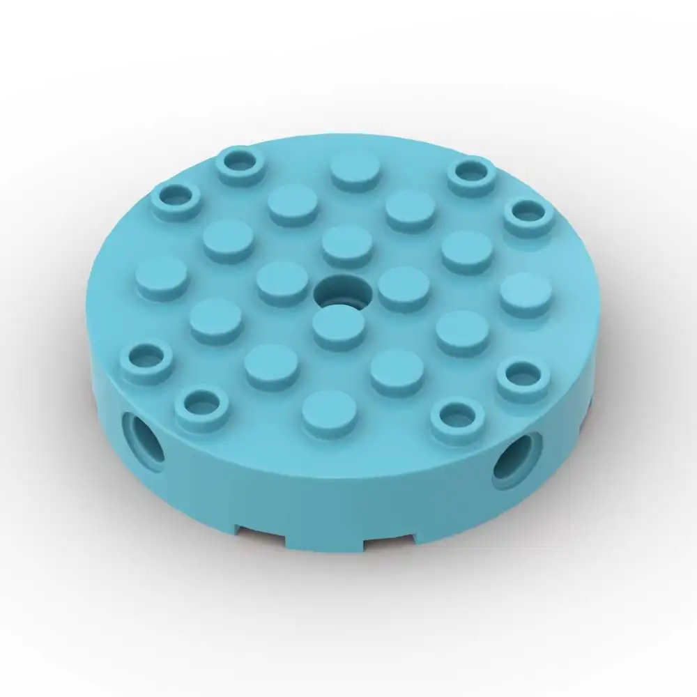 

MOC 1 шт. часть кирпича 18897 круглые 6x6 с четырехсторонними строительными блоками, отверстиями для булавок, центр, развивающие игрушки из частиц, подарок для детей