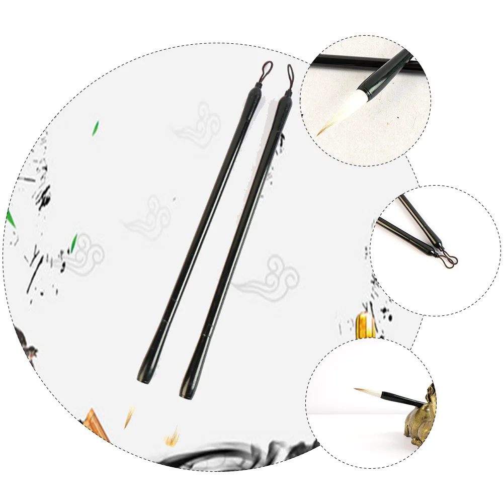 

3Pcs Durable Chinese Calligraphy Brush Pen Practical Ink Brush for Writing Painting and Student Practice Paint