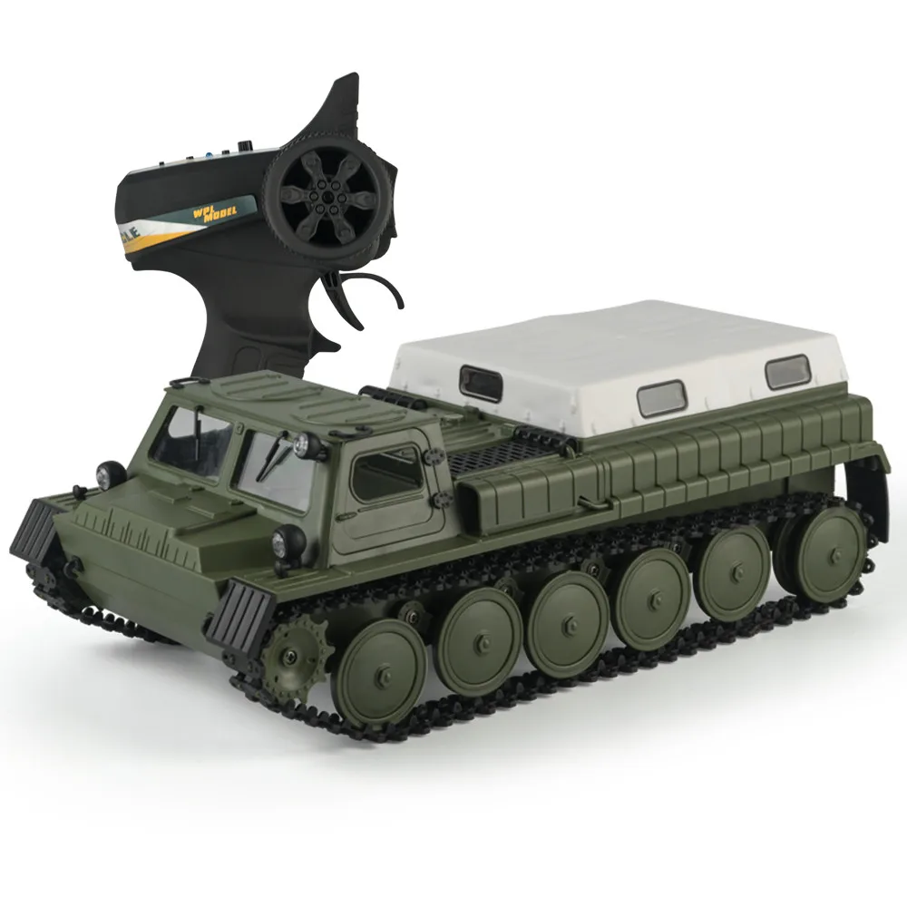 Newes 1:16 zbiornik RC Toy 2.4G 4WD duży gąsienicowy śledzony wojskowy wojna pilot zabawka samochód zabawki prezenty dzieci chłopcy