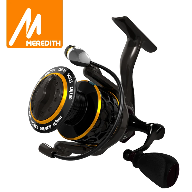 MEREDITH DAFNE KEEN Spinning Reel 5.2:1 2000 3000 4000 Triple Disc Carbon Drag 12KG Max Drag Power Bass Pike Carp Fishing Reels