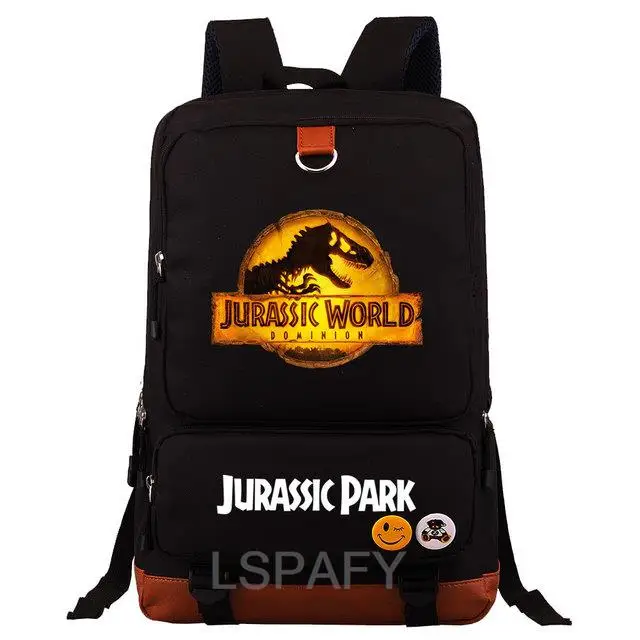 New Jurassic Park Dinosaurs Boys Girls Kids Student School Book Bags Teenagers Canvas Women Bagpack Men Laptop Travel Backpack