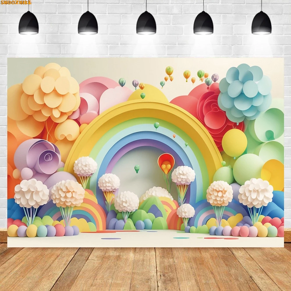 

Birthday Party It's a Boy Gender Reveal Photography Backdrop Jungle Forest Animal Safari Wild One Baby Shower Background KL-08