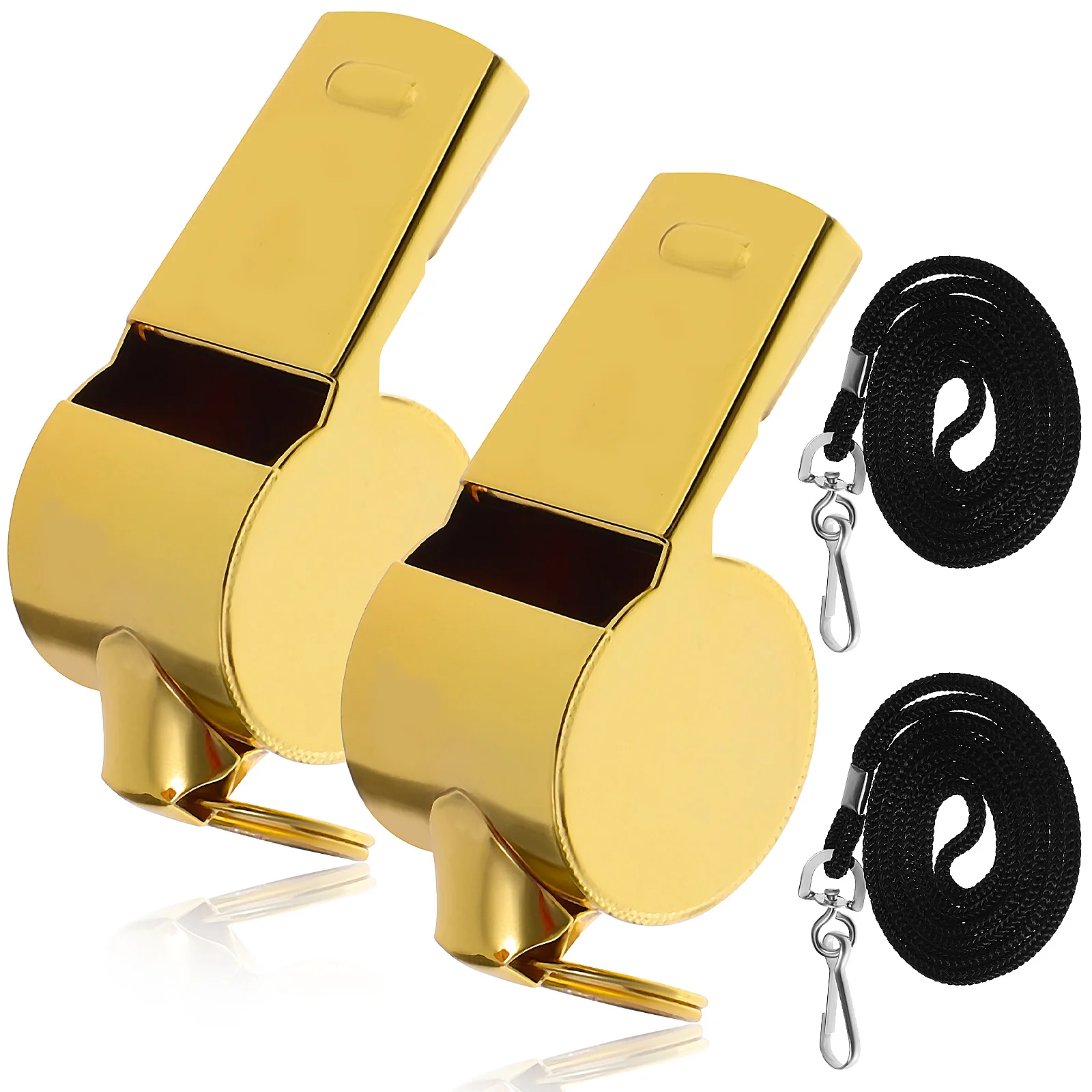 

2 Pcs Whistle Referee Outdoor Racing Children Stainless Steel Pendant Aldult Hanging Race for Toy Portable