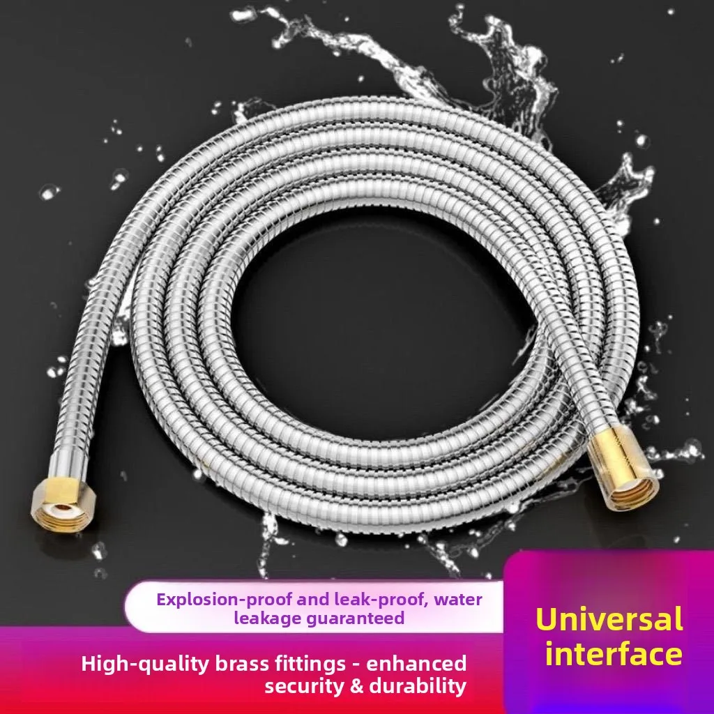 Shower Hose Bathroom Shower Pipe Nozzle Universal Connecting  Water Heater Outlet  Yuba Rain