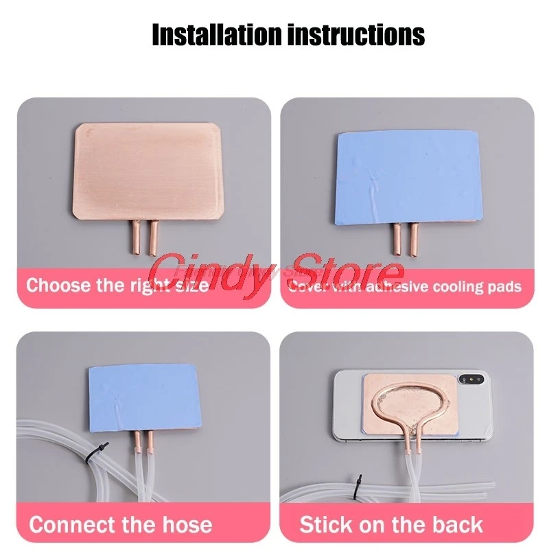 Cooling Heat Dissipation Copper Plate DIY Water-Cooled Sheets for Laptops Mobile Phones Tablets CPUs Graphics Cards Cooled Down