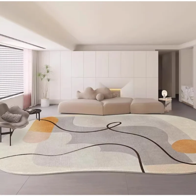 Special-shaped Sofa Coffee Table Blanket velvet High-grade Irregular Household Floor Mat