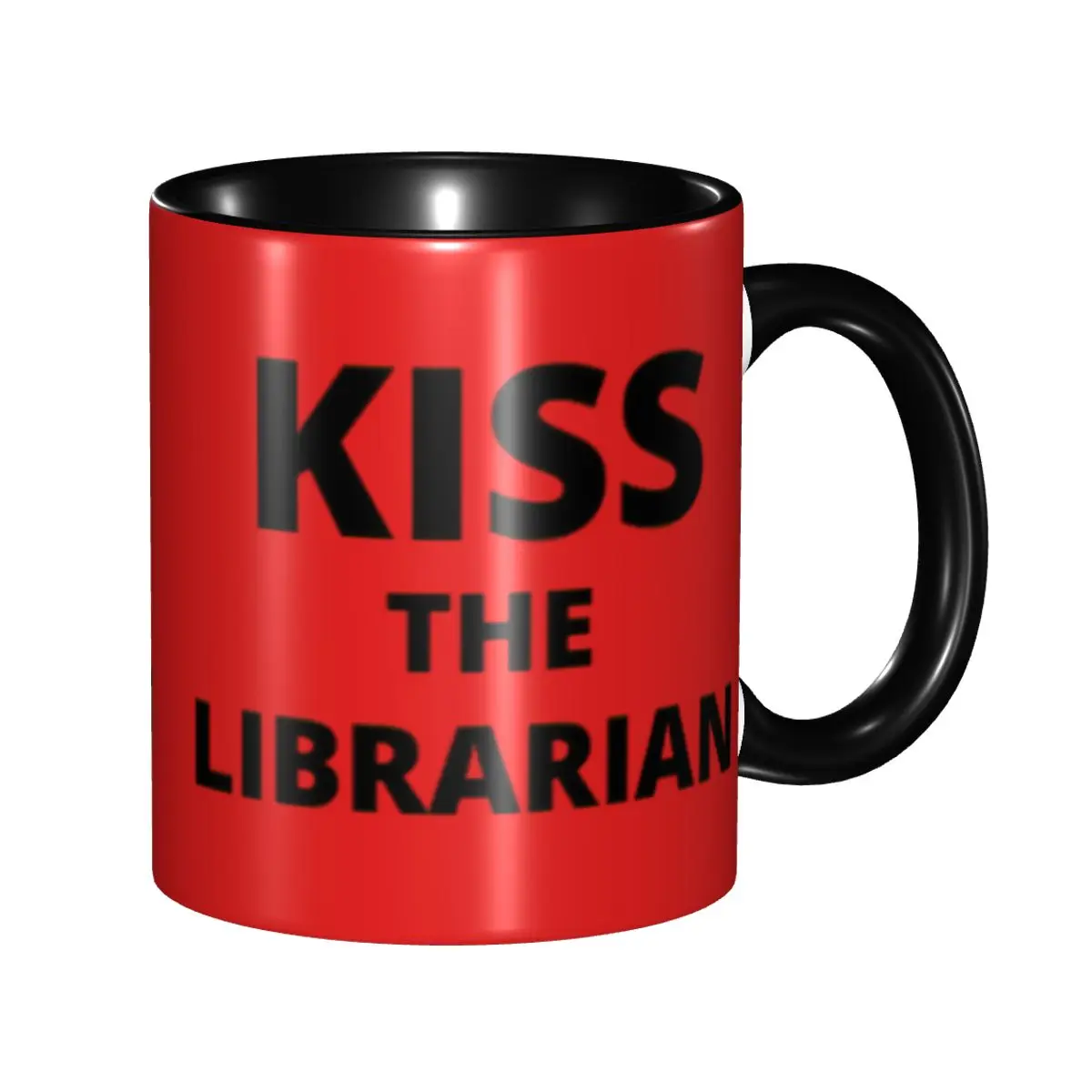 Kiss The Librarian Coffee Mug DIY Customized Buffy the Vampire Slayer Ceramic Tea Milk Mug Cup