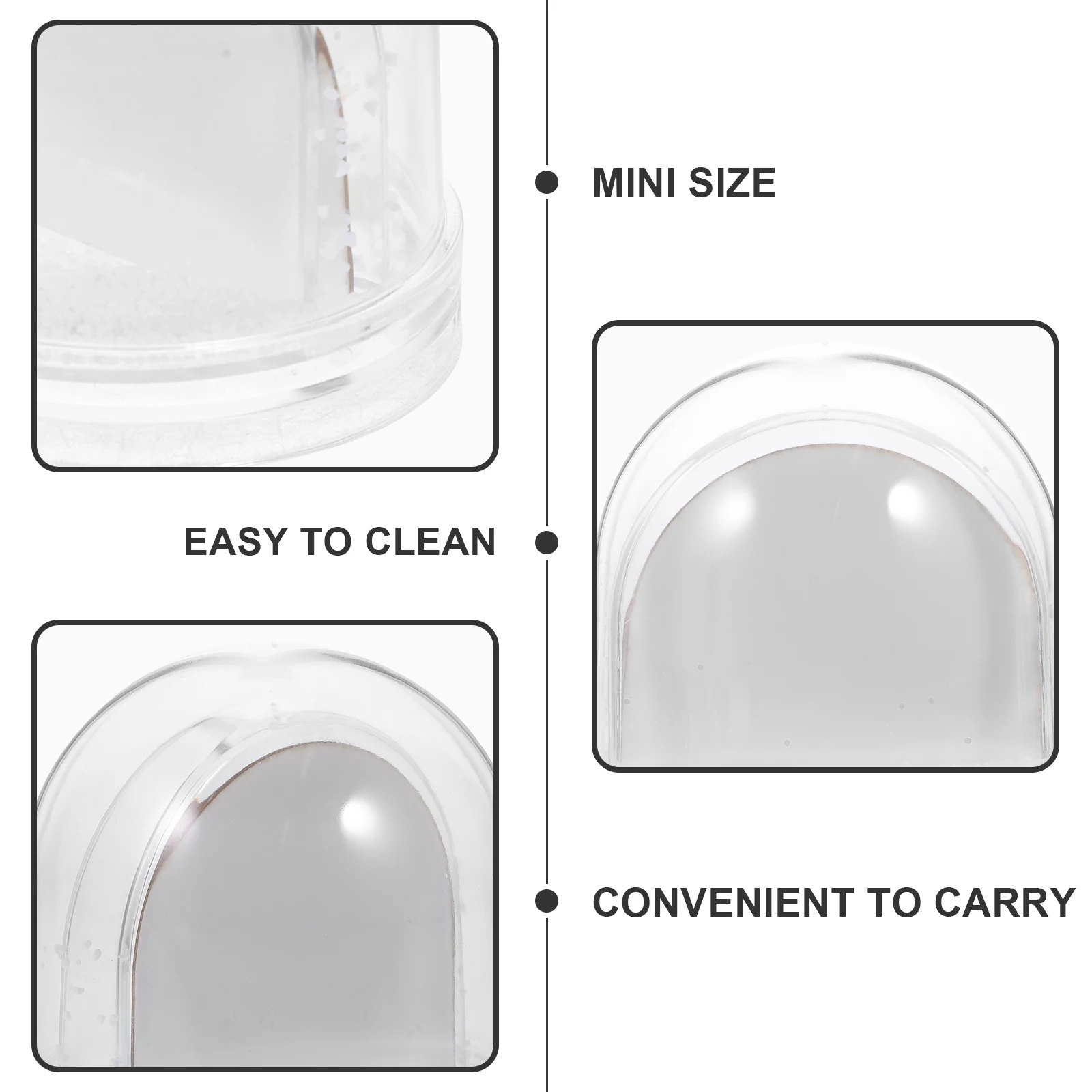 

1pc Blank Water Photo Frame Snow Globe Decoration Plastic Picture Frames Photo Insert Kit Handmade Gifts