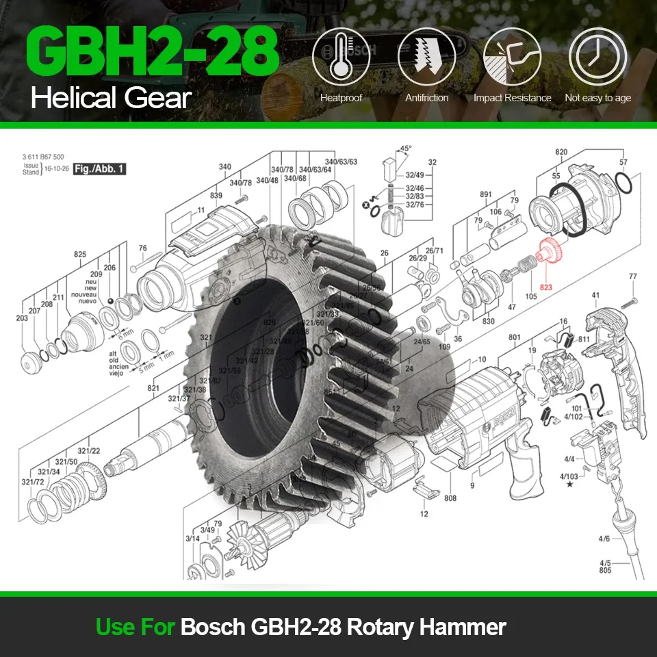 1PC Replace Gear Fo…