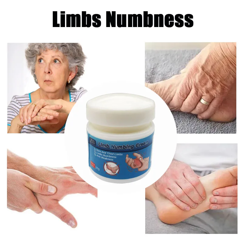 20G Hands and Feet Numb Cream Relief Cervical Spine Lumbar and Leg Pain Ointment Hands Feet Finger Massage Health Care