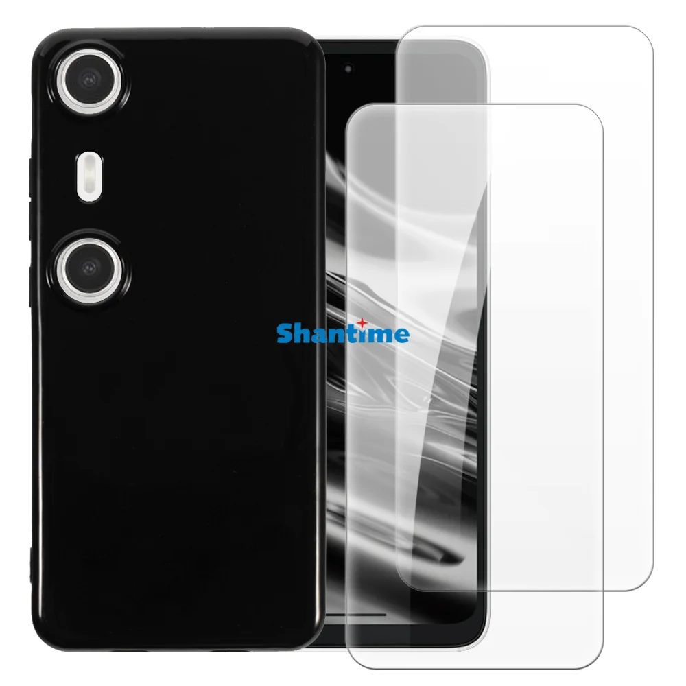 حافظة ناعمة + عبوتان من واقيات الشاشة من الزجاج المقوى لهاتف Xreal Beam Pro AR، Beam Pro حماية لكامل الجسم، مقاومة للصدمات #2