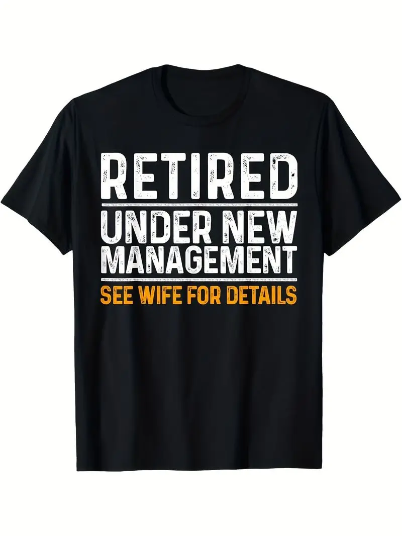 Funny Retirement Party Men's T-Shirt - Dad Humor, Classic Fit, Short Sleeve - Black, 100% Cotton, Gift for Men Women Dad Mom Friends, S-XXXL, Black Gift, Unisex, Items, Soft, Breathable, Lightweight - Crew Neck, Regular Fit - Machine Washable