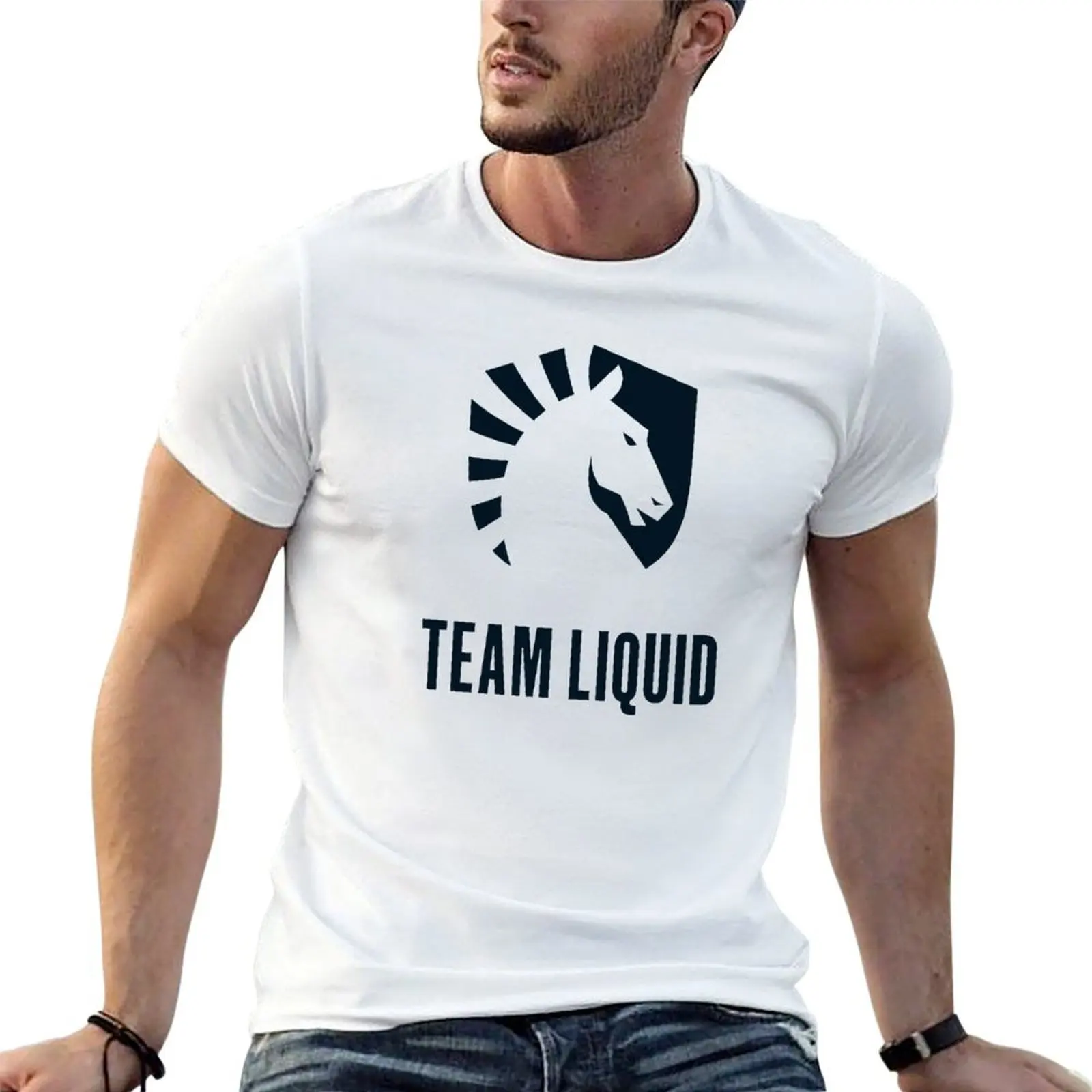 Camiseta Team Liquid, camiseta informal para hombre, camisetas gráficas para hombre, camisetas divertidas para hombre