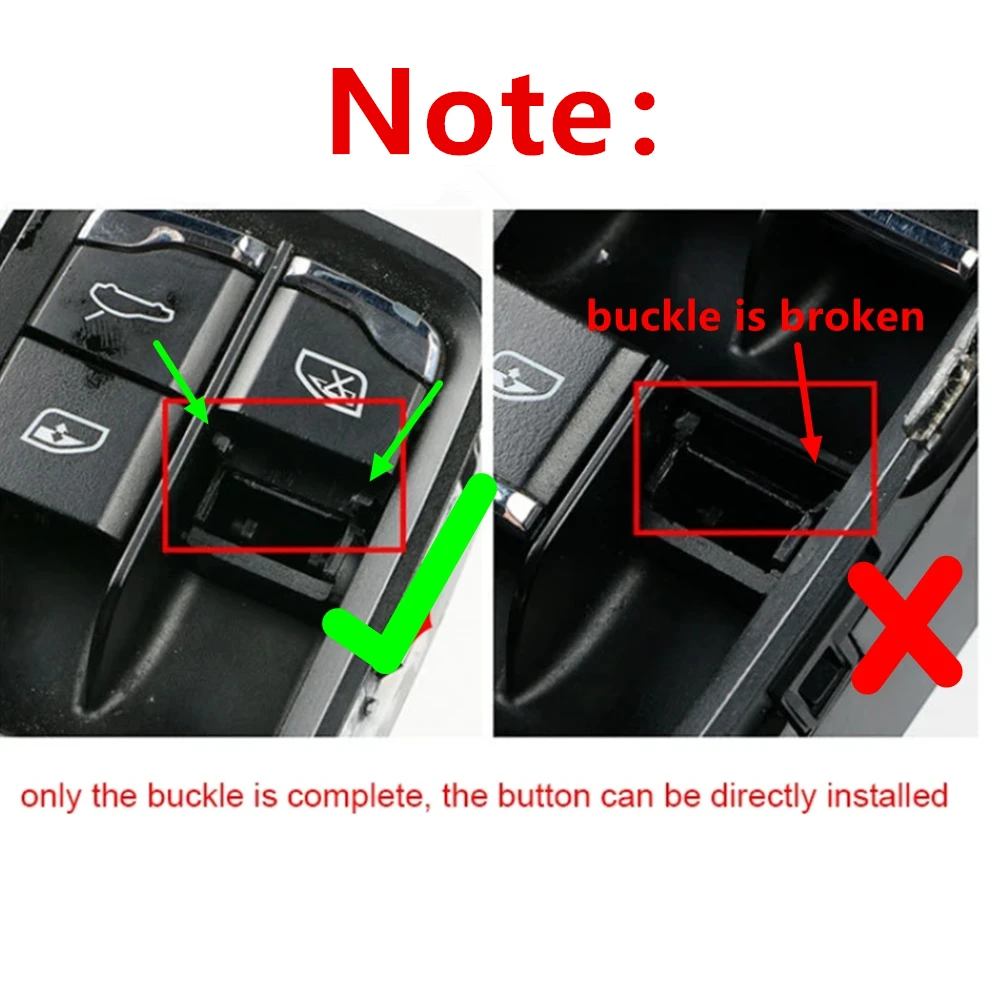 Car Front Driver Side Window Lifter Master Power Switch Button Cap Cover For Porsche Cayenne Panamera 2011-2016 Macan 2014-2020