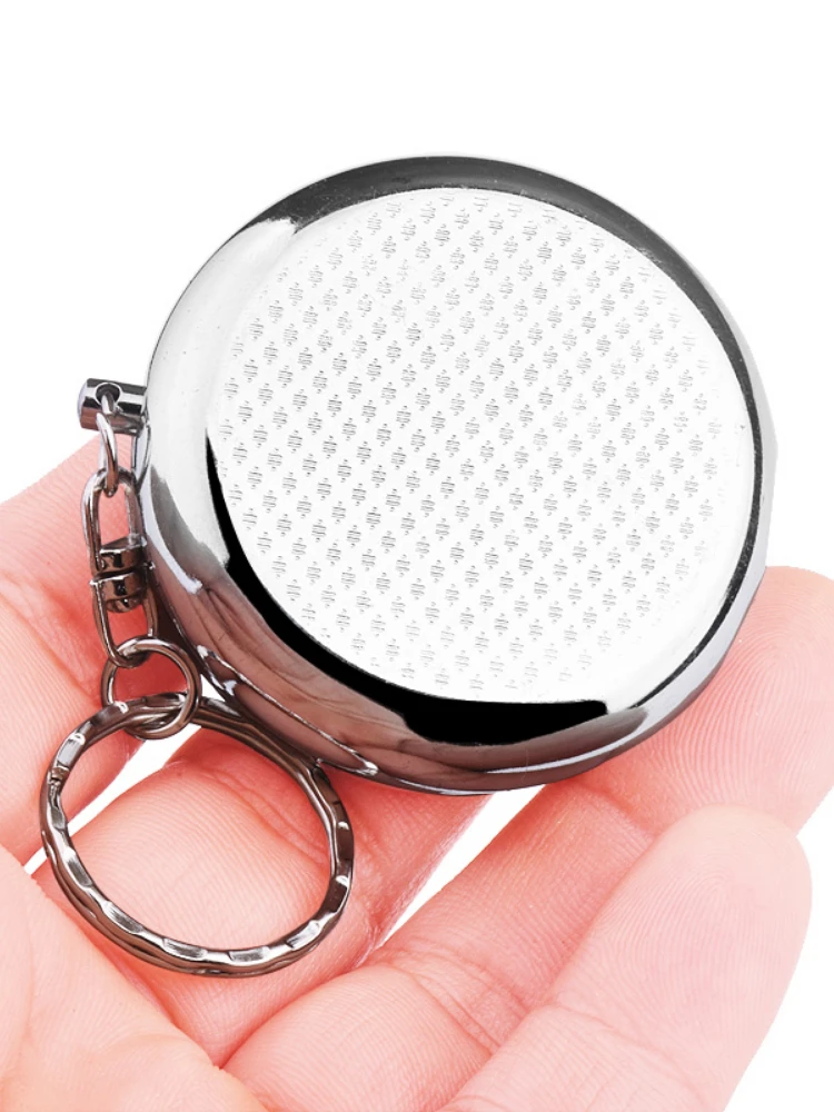 Stainless Steel Pill Box Keychain Portable Portable Pill Box Candy Box One Week Pill Box Gum Storage Box