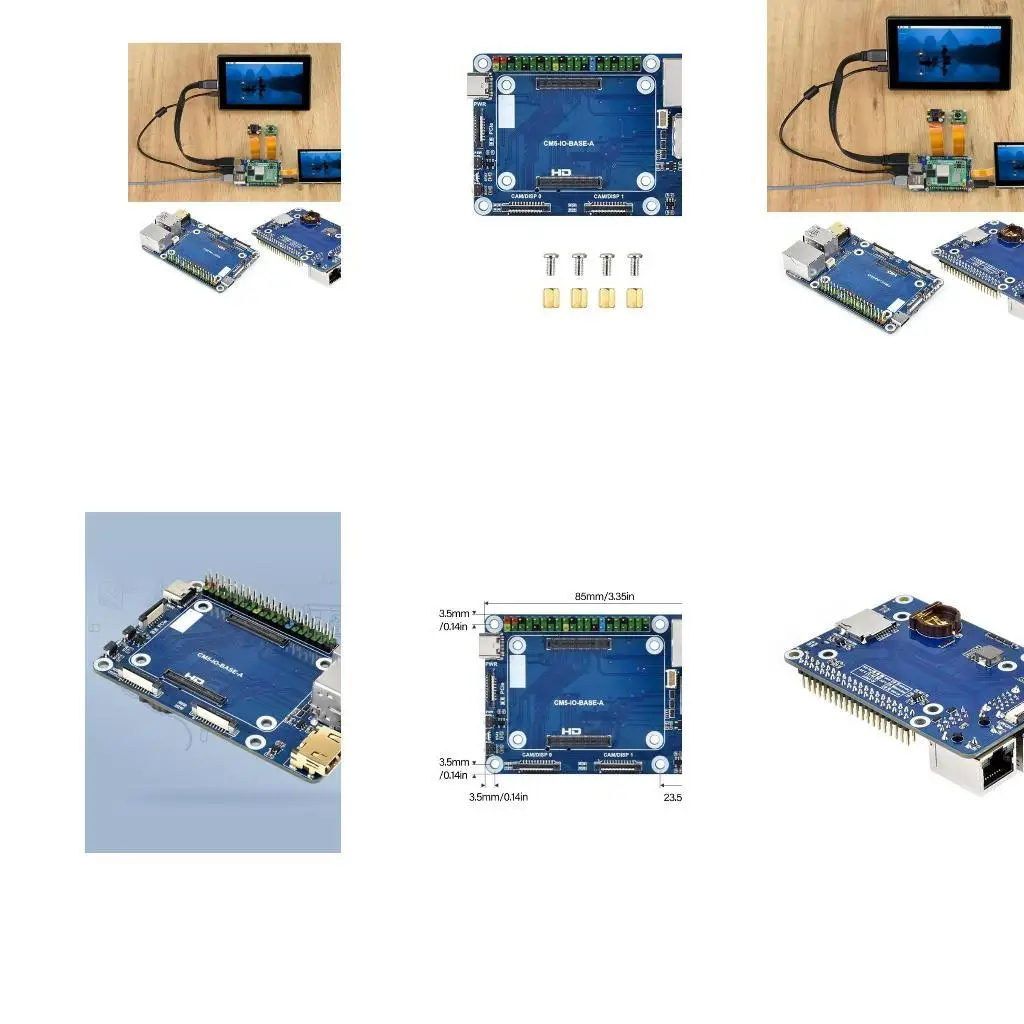 

652F Compute Module 5 Плата расширения со стандартными разъемами и доступом GPIO для Project Forenge