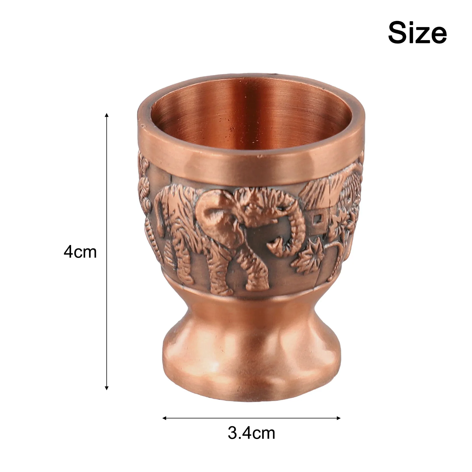 Bronze Color Elegant Metal Mugs Perfect For Entertaining Stylish Decorative Piece Versatile Beverage Container