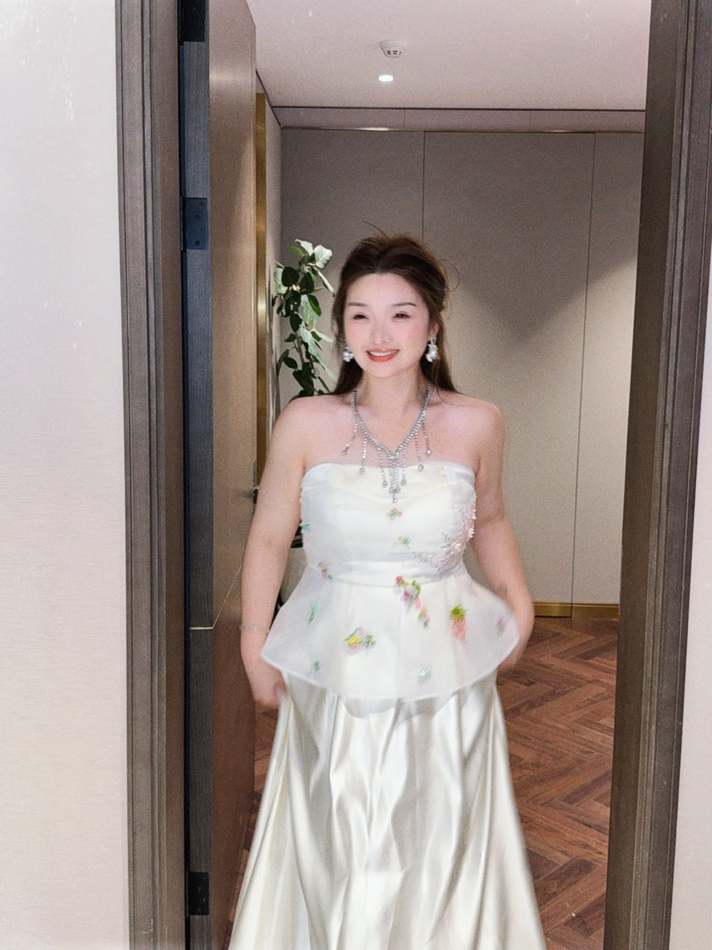 

Miss Ying plus Size Women's Dress Eternal Promise Design White Dress Slimming Unique Dress French Style Cotton A-Line Skirt