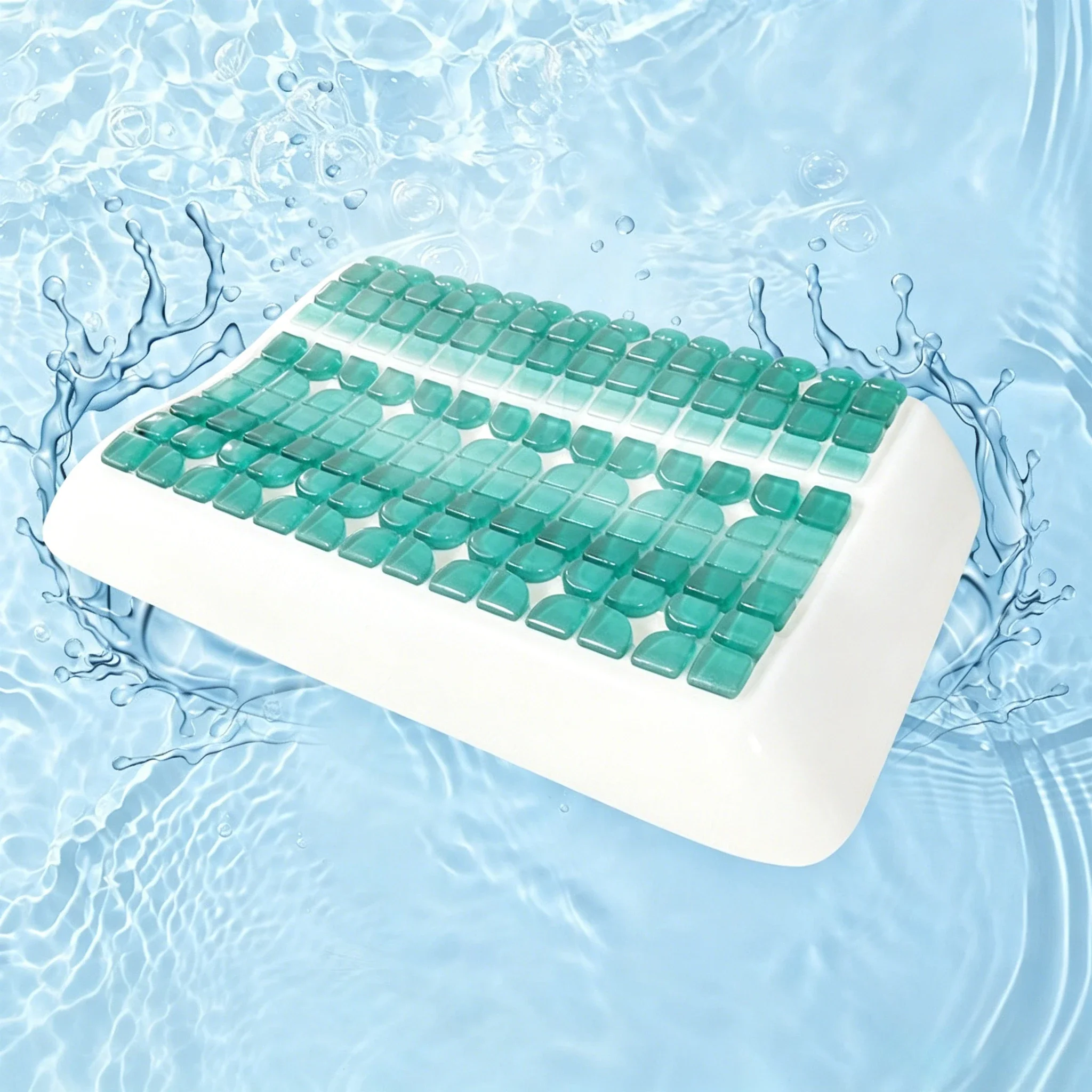 5D High Low Gel Memory Foam Pillow Cooling Wave Breathable Neck Support for Adults Kids Summer Sleep 5D 젤 베개