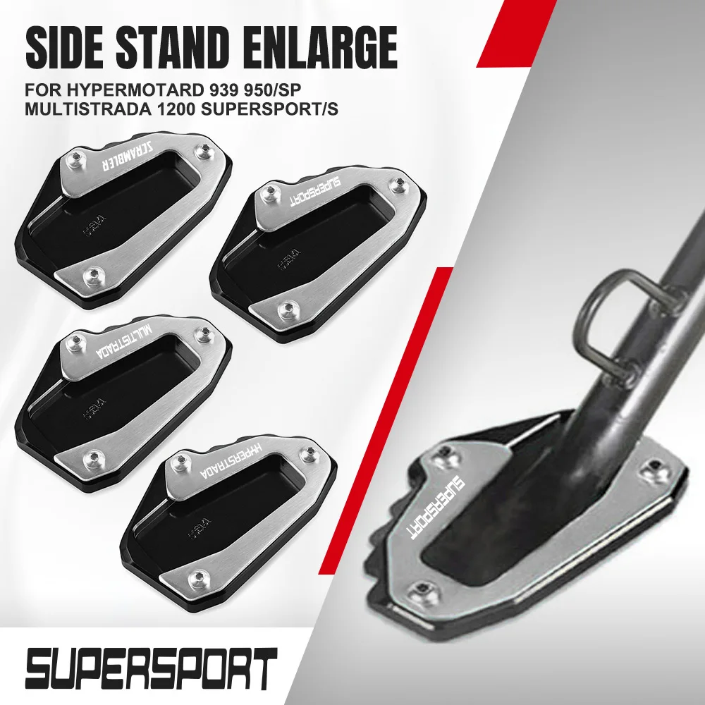 

Foot Side Stand Auxiliary Pad Kickstand Support Plate Extension FOR Ducati Hypermotard 939 950/SP Multistrada 1200 SUPERSPORT/S