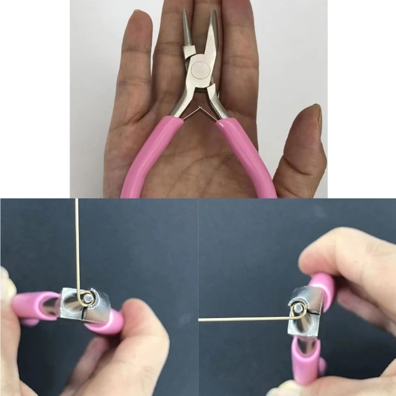 Jewelry Pliers with Half Round Nose Bail Making Pliers Wire Bending Pliers Essential Tool for for Crafting and Jewelry Clip Tool