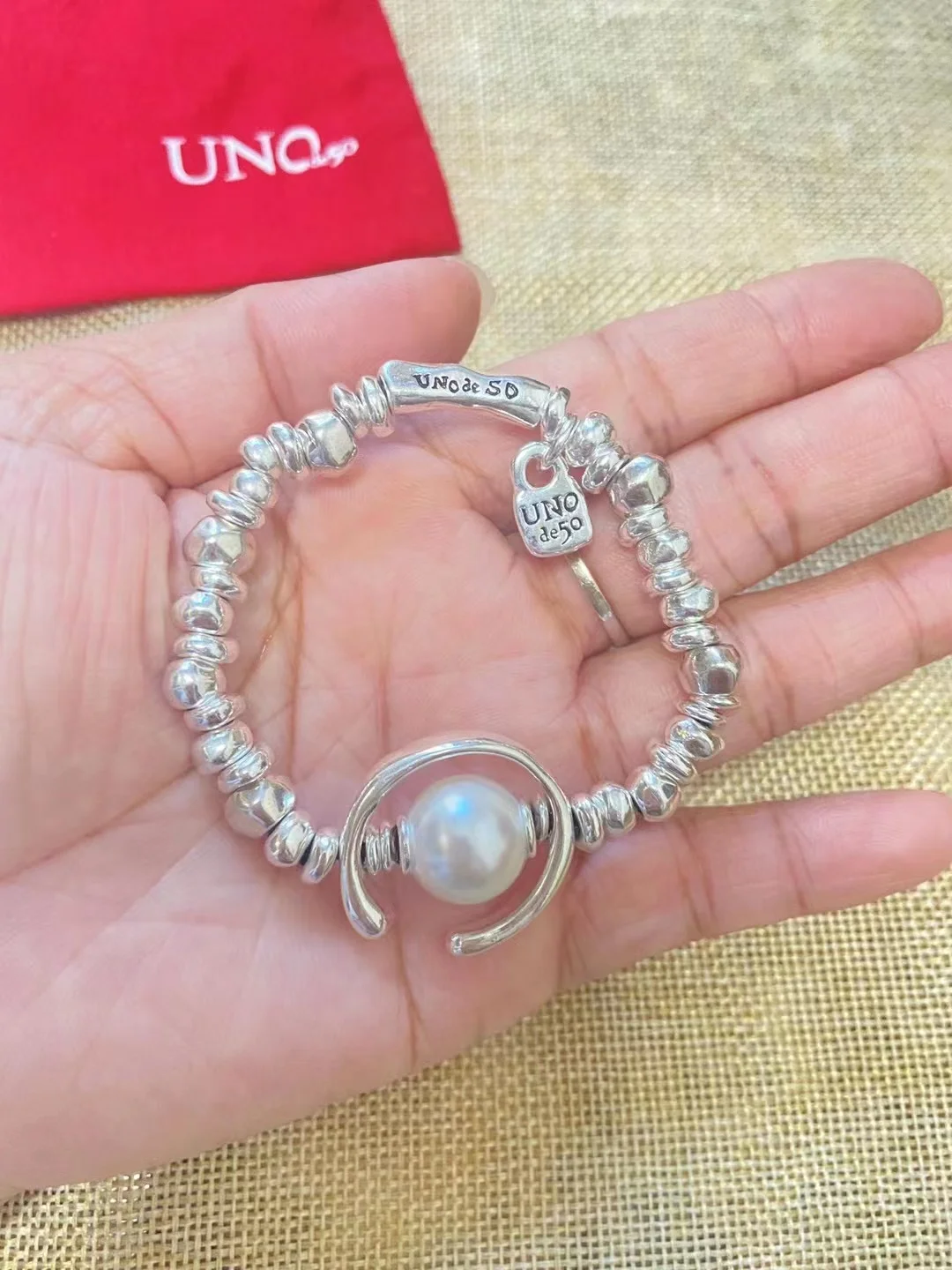 Yisheng alloy bead Bracelet, Silver clasp, fashion, with logo, wholesale, new 2021, European fashion gift bracelet