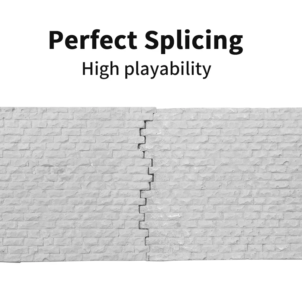 Modelo de protección de pendiente de tren ferroviario, 5x15cm, simulación de pared en miniatura, mesa de arena, paisaje, fabricación de modelos Diy para Diorama, 1 ud.