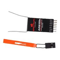 Spektrum AR6100e DSM2 Protocol Receiver 24GHz/6CH Compatible with JR Radios Helicopter Airplane Drone Trex Align Parts
