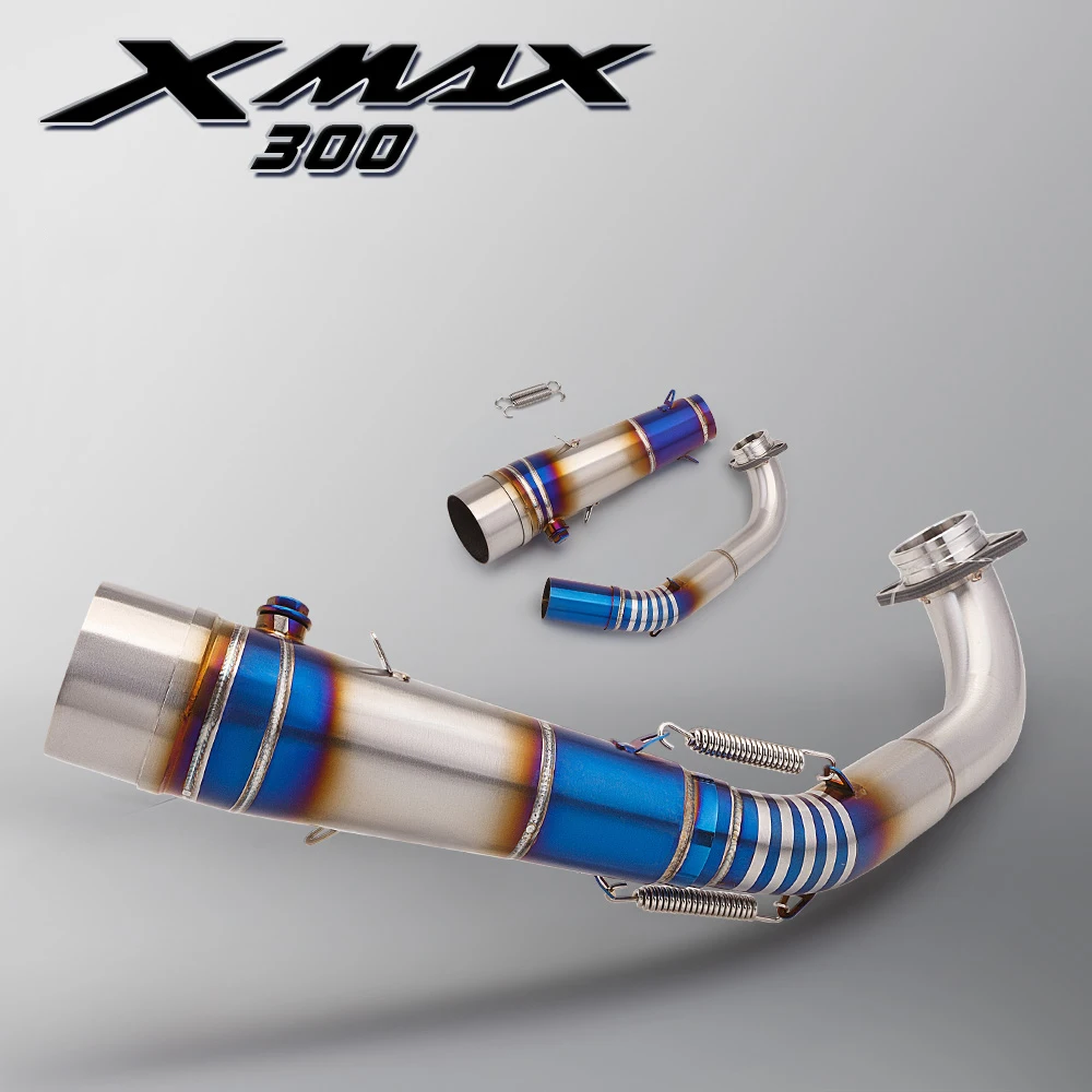

Motorcycle Exhaust System Modify Header Front Link Pipe for XMAX250 XMAX300 2017-2024 62.5MM