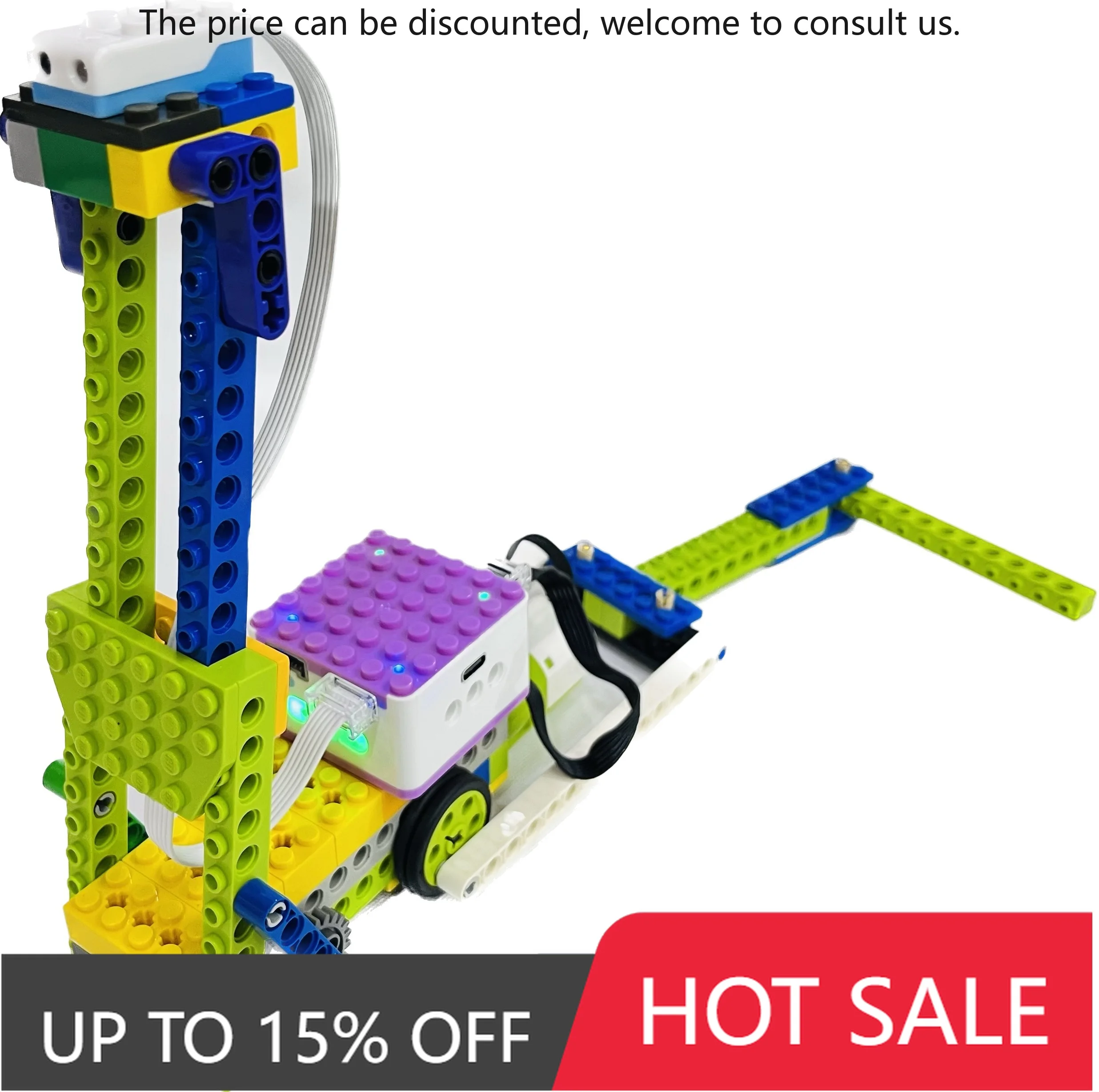 

ICQbot Interactive Coding Robot Set 1:8 Scale Remote Educational Robot Toy With Wedo2.0 Electr Educational Blocks