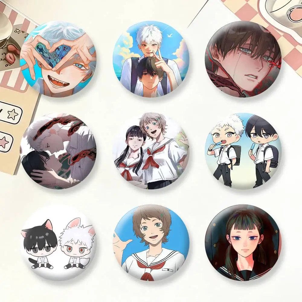 

The S-Summer H-Hikaru Died Brooches Cartoon Badge Pins Backpack Hat Accessories Friend Gift