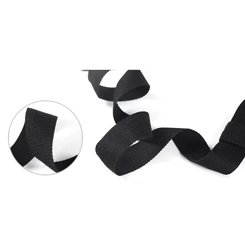 

Yoga Mat Strap Sling Black 150 X 38 Cm Cotton Adjustable Secure Fit for All Size Mats Exercise Carry Accessory