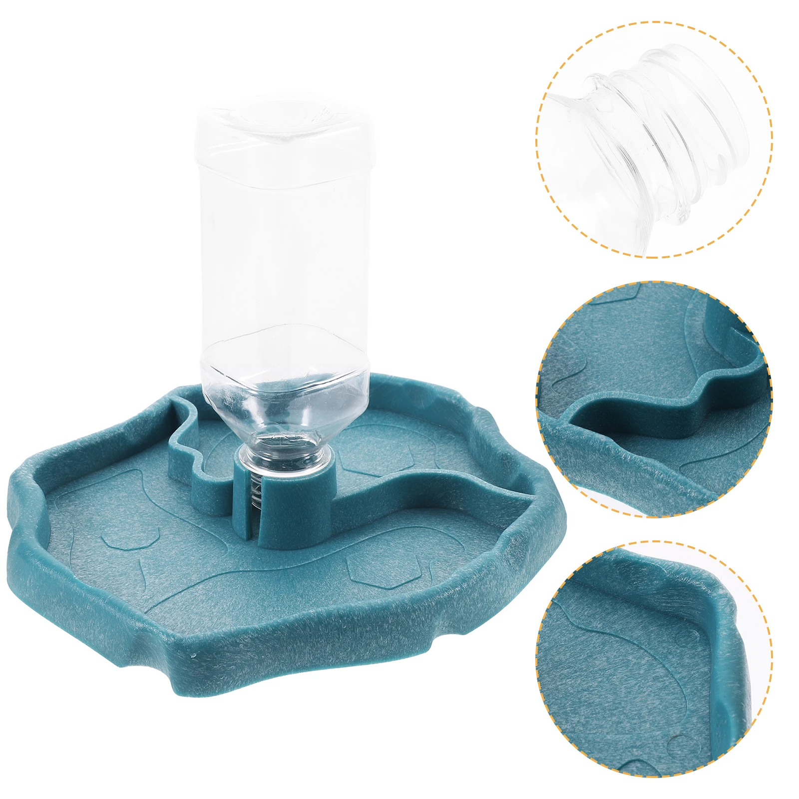 

Sturdy Plastic Feeder Automatic Dispenser Durable Food Grade For Bearded Dragon Tortoise Gecko Tank Accessories Easy Clean Long