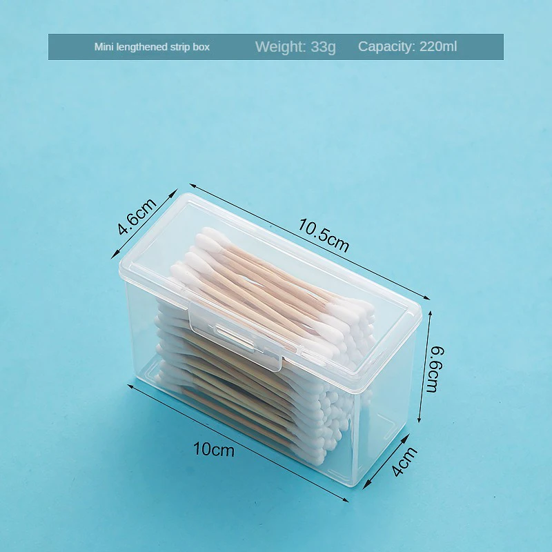 1~10PCS Portable Travel Box Cotton Swab Holder Case Detal Floss Jewelry Organizer Container Dust-proof Jewelry