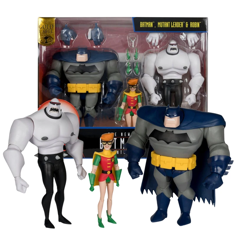 McFarlane Toys - DC Direct - New Batman Adventures 3pk - Batman, Mutant Leader, and Robin (Legends of The Dark Knight)