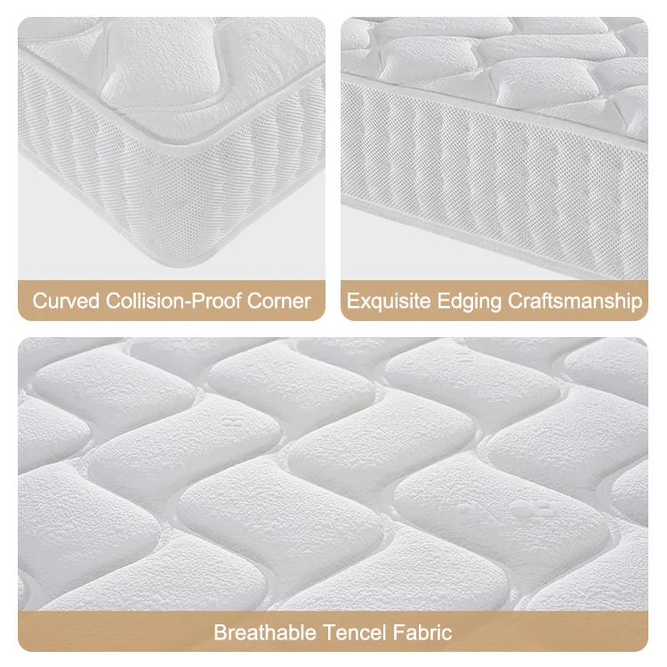 نسيج القطن الناعم الحديثة دائم تنفس العظام فراش واحد / مزدوج / الملك الحجم جودة فندق جيوب مضغوط #2