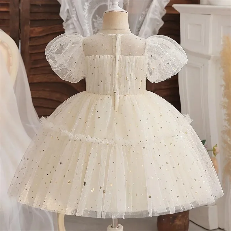 Sequins Elegant Princess Dresses for Toddler Girls Party Princess Dress Wedding Prom 1-5Y Cute Kids Birthday Ball Gown Christmas