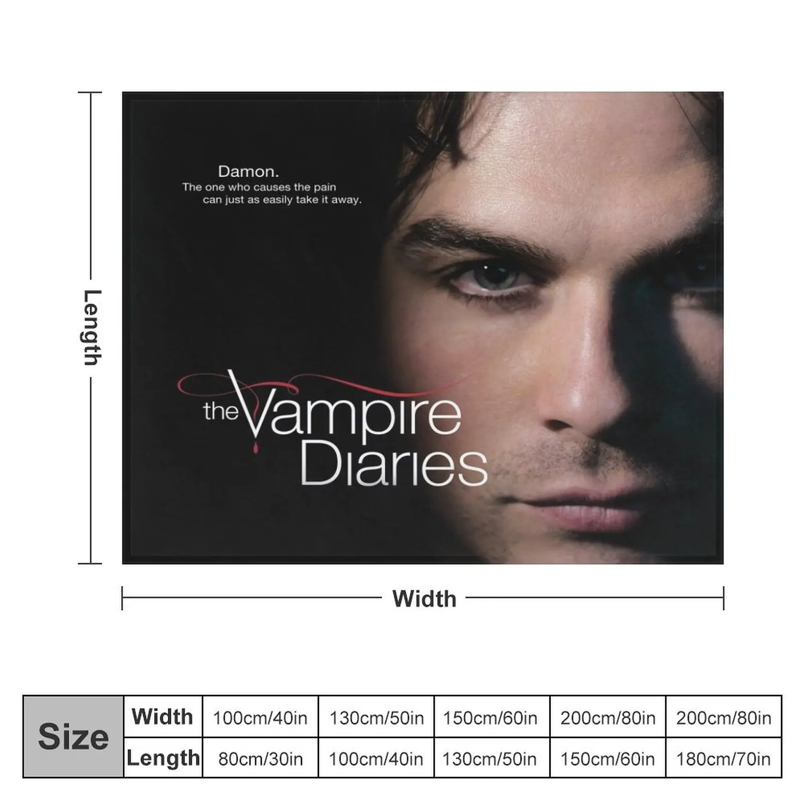 gambar ian cover somerhalder make drama Throw Blanket Bed linens anime Cute Plaid Blankets