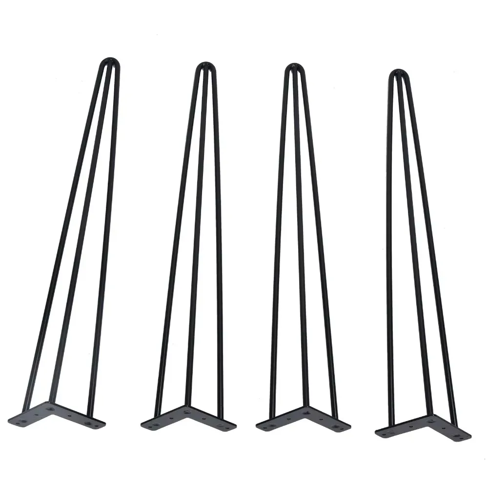 

4Pcs/set 28inch/30inch Hairpin Metal Furniture Table Legs Solid Iron Laptop Desk (30inch)