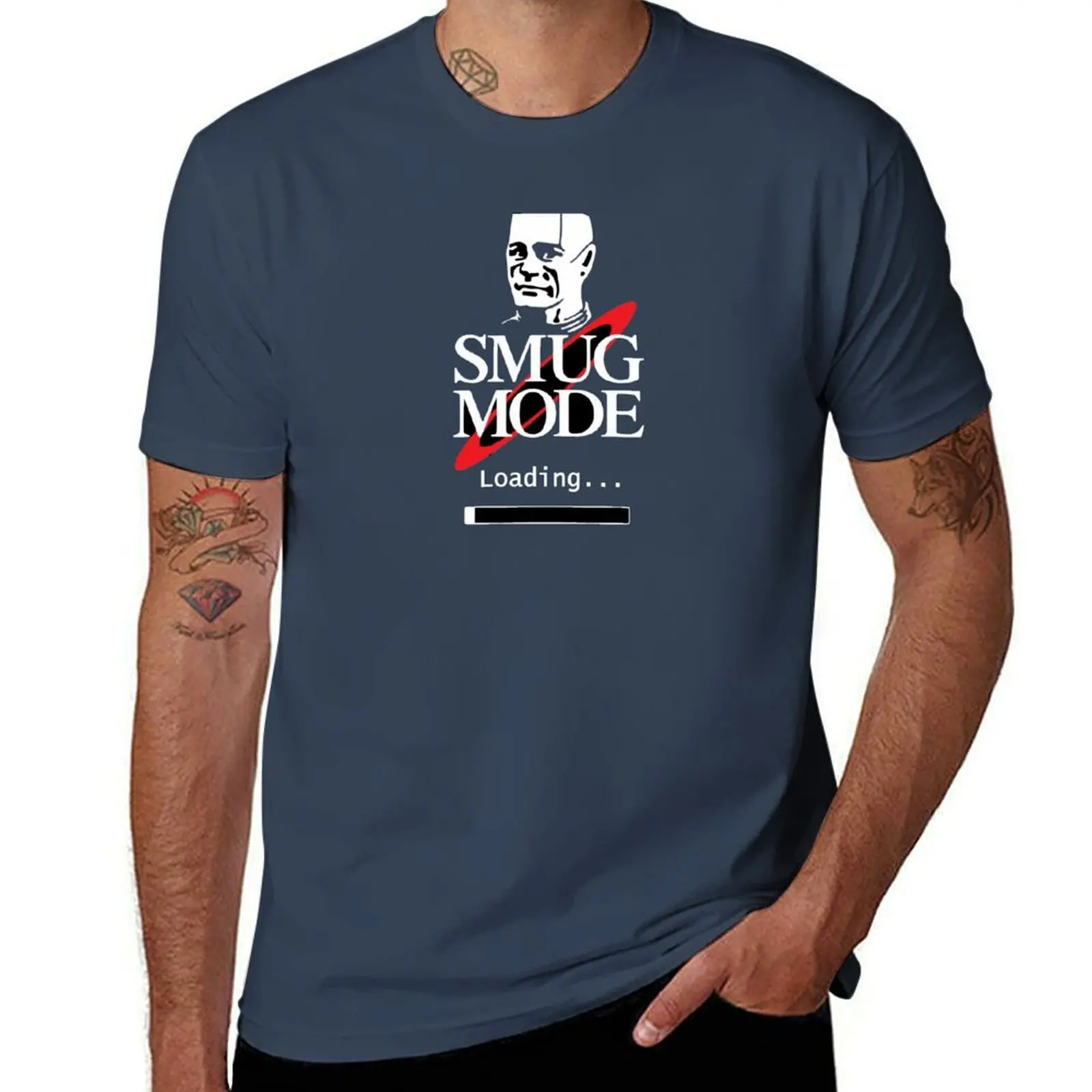Smug Mode Smeg Head Red Dwarf Kryten T-Shirt g man t shirts for men t shirts for man pack cotton T-Shirt