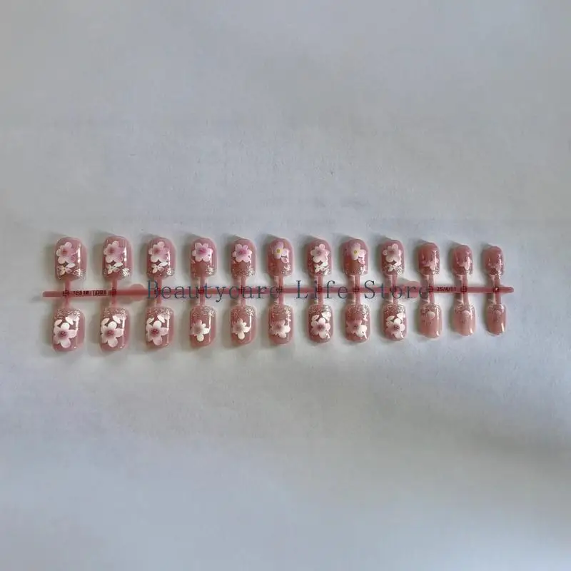 652c Premere unghie, gol unghie finte quadrate unghie falsa unghie acrilica