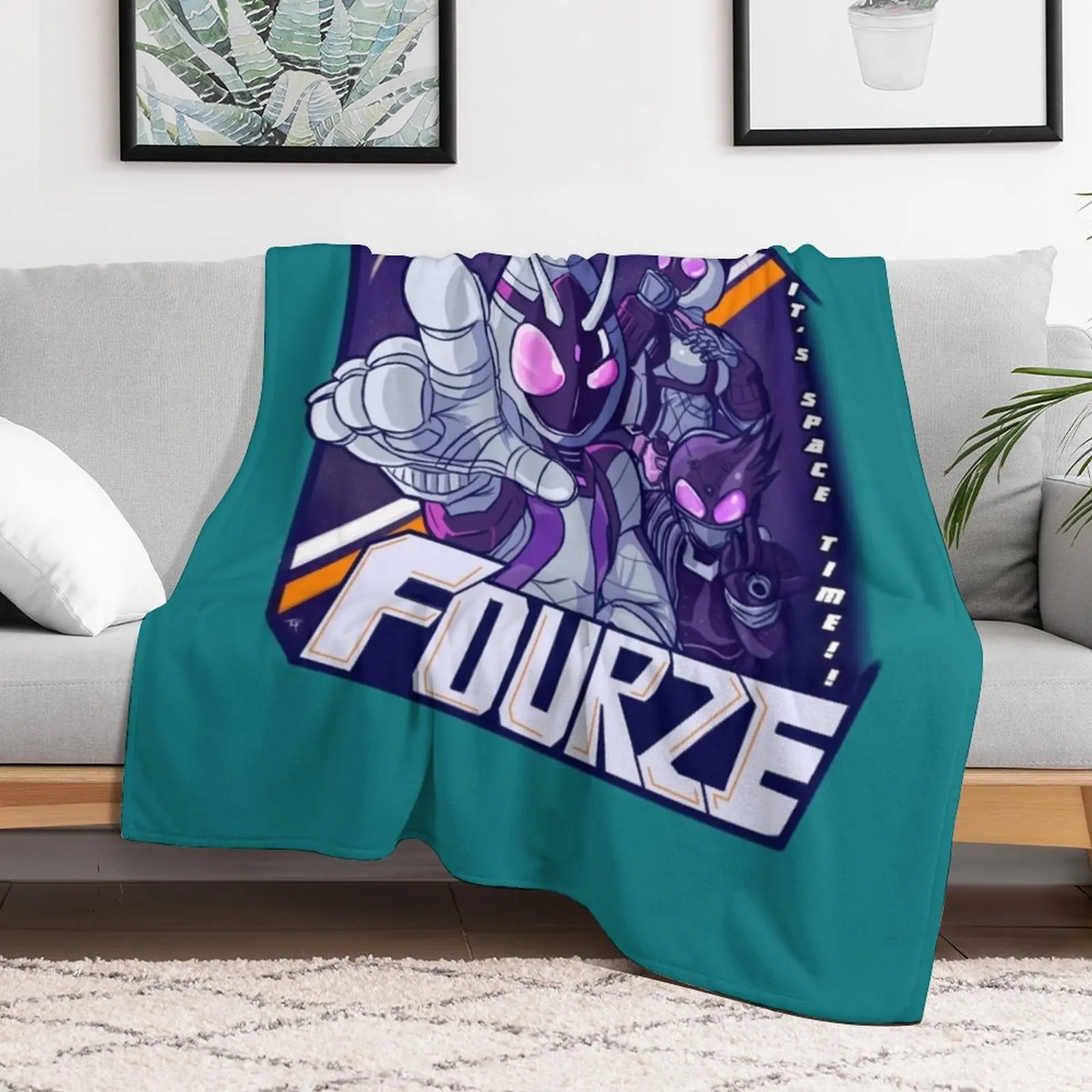 Grab onto Space ! ! [ Kamen Rider Fourze ] Throw Blanket for winter Luxury Hair Hairy Blankets