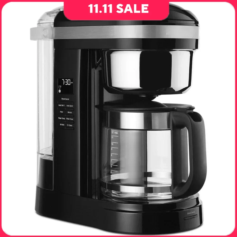 

Coffee Machine for 12-Cup Carafe,Programmable Grind, Temperature for Up To 4 Hours, Coffee Makers