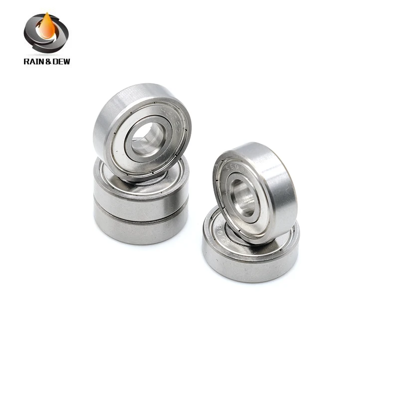 8Pcs S608ZZ  Stainless Steel Ball Bearing 608zz ABEC-9   8x22x7mm  Roller Skates Bearing 608