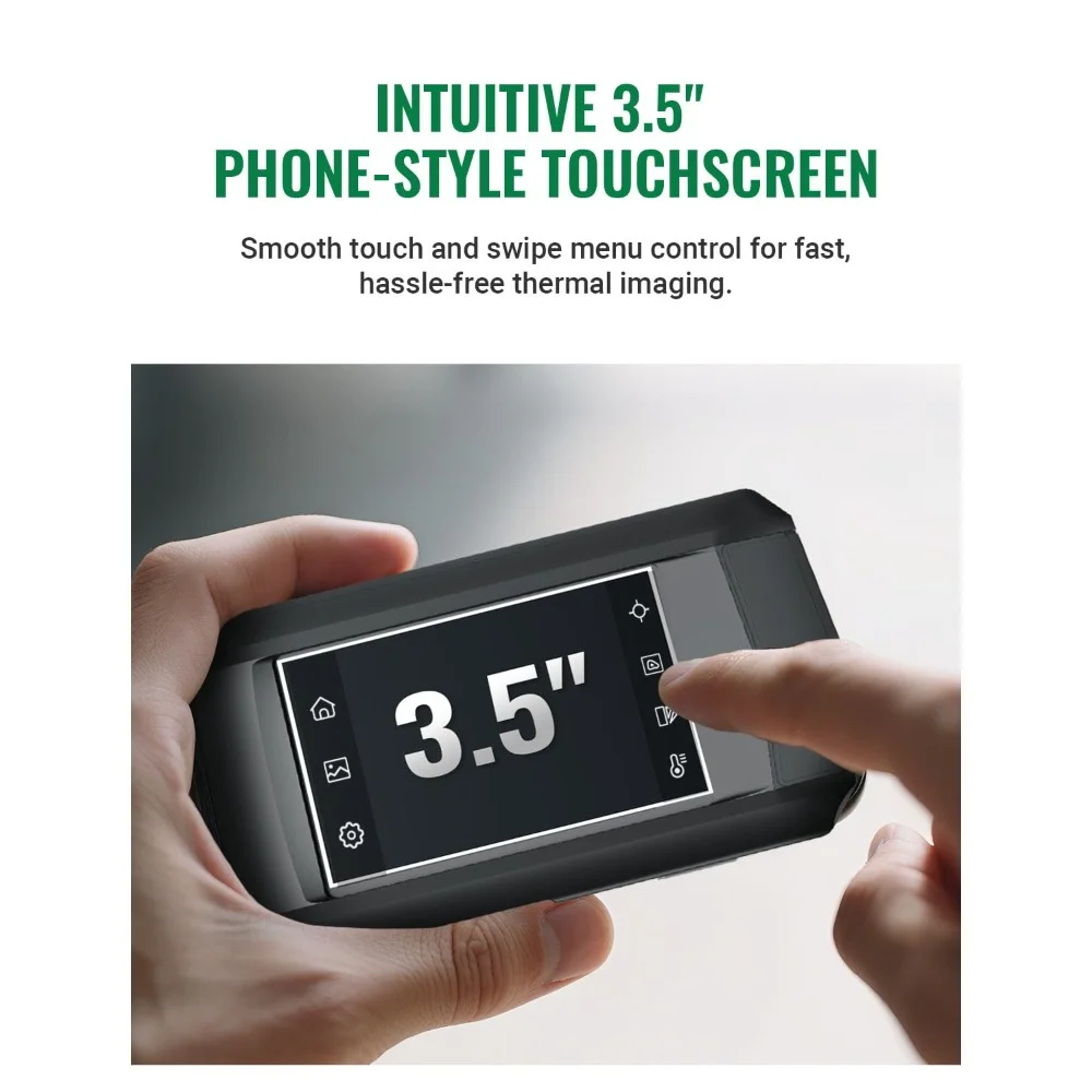 كاميرا تصوير حراري صناعية وعلمية 3.5 بوصة تعمل باللمس بدقة 240 × 240 كاميرا بصرية 96 × 96